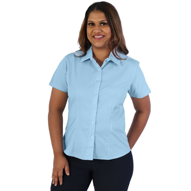 Picture of Ladies Classic Woven Shirt - Short Sleeve