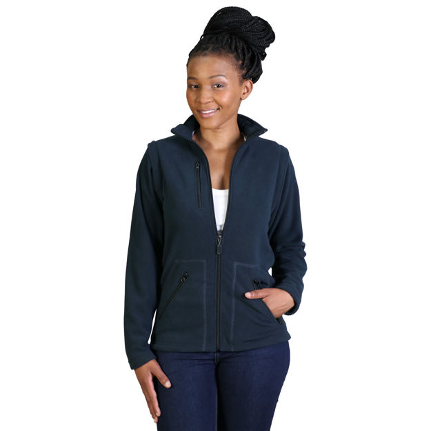 Picture of Ladies Zip Off Sleeve Polar Fleece